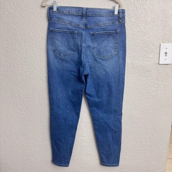 Truth + Theory Medium Wash High Waist Denim Ankle 5-Button Jeans Size 12 - Picture 5 of 5